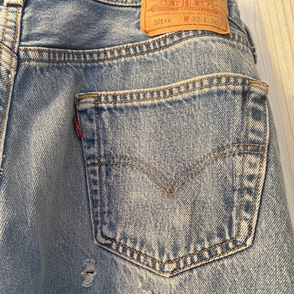 VINTAGE USA LEVIS 501🔥 34/32 - Picture 4 of 9